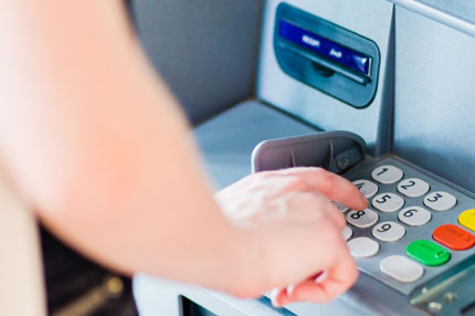 Atm machine keypad