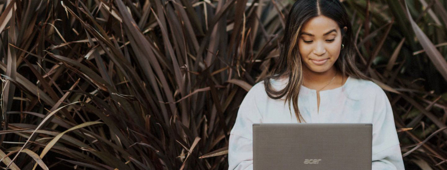 Student female studying