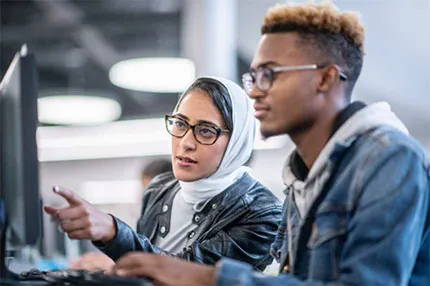 Students teachers support helping studying